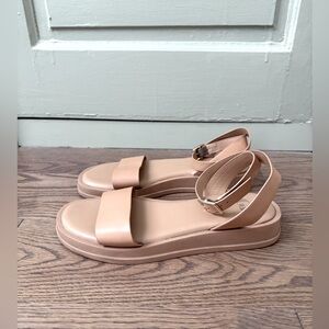 Leather Minimal Neutral Sandals